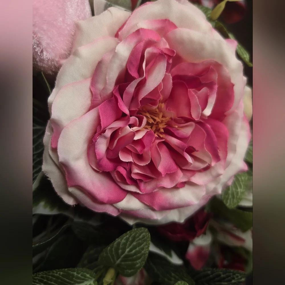 Customizable Heart-Shaped Floral Grapevine Wreath